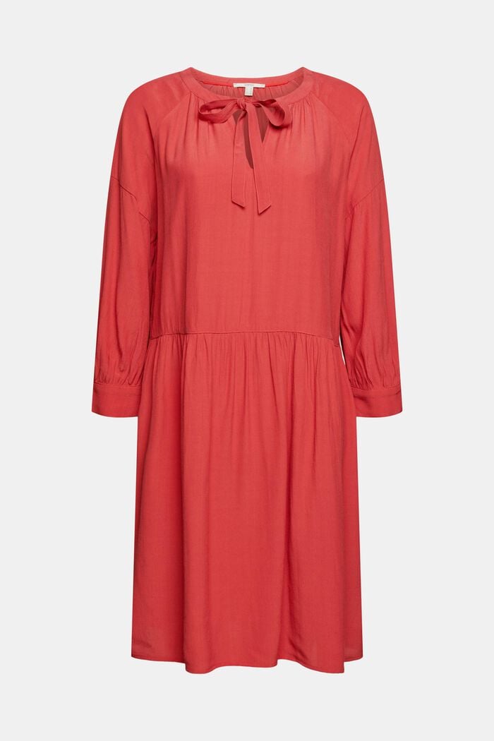 Robe à lavallière, RED, detail image number 5