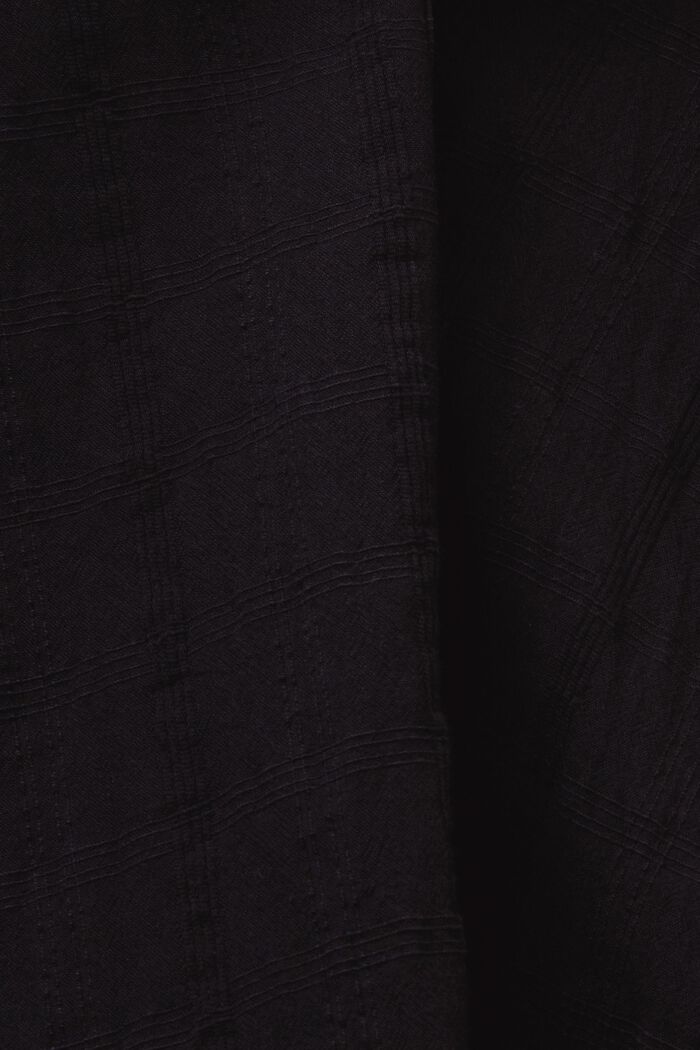Chemisier en coton texturé, BLACK, detail image number 5