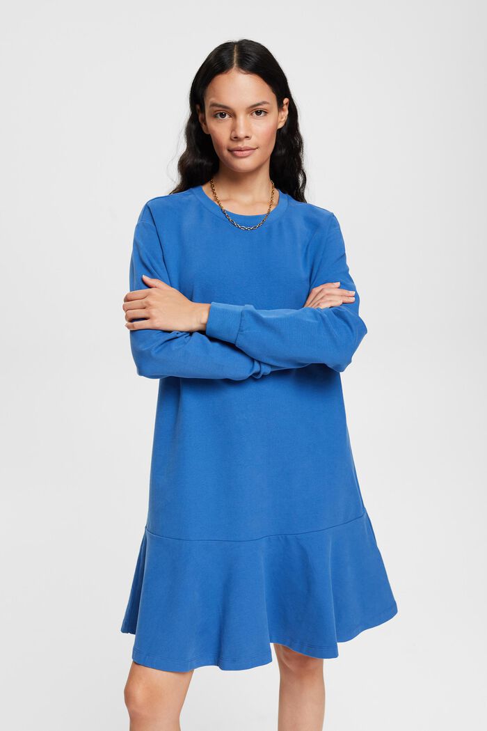 Mini-robe sweat-shirt, BLUE, detail image number 1