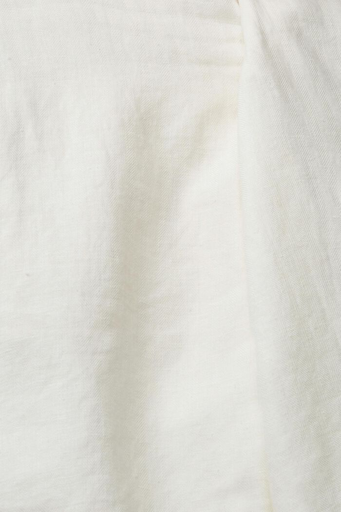 Short, 100 % lin, OFF WHITE, detail image number 4