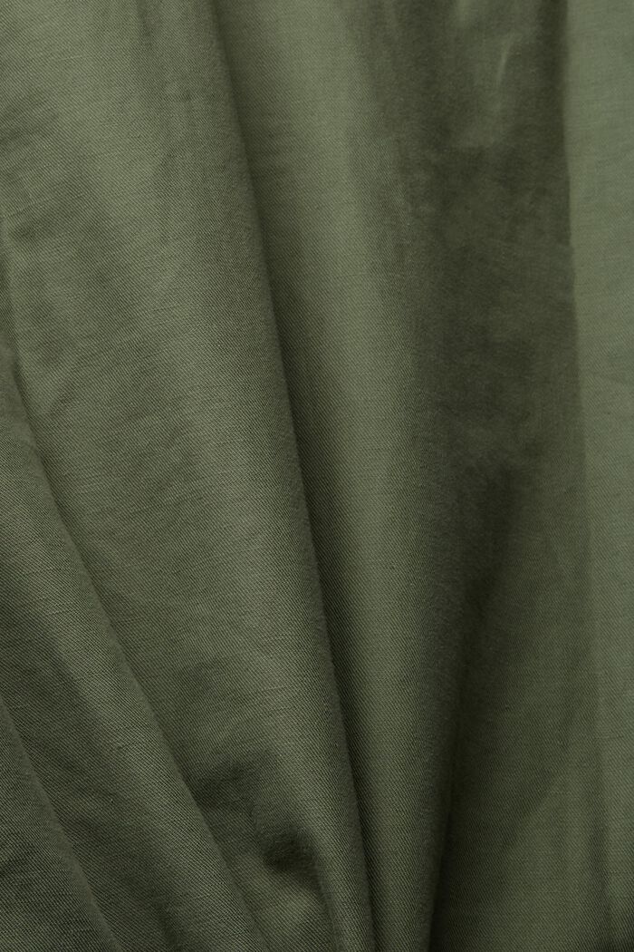 En lin mélangé : chemise oversize, GREEN, detail image number 4
