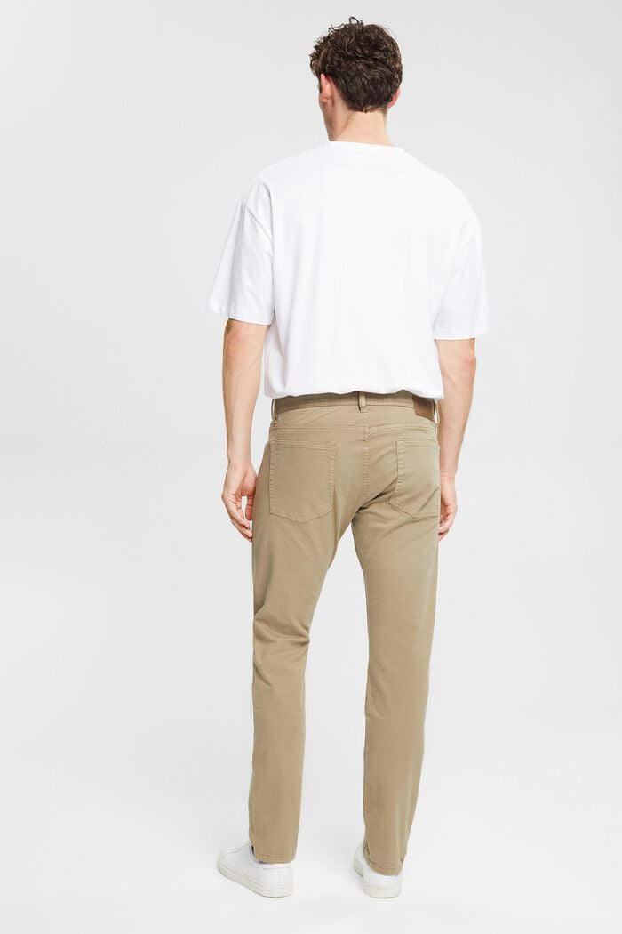Pantalon de coupe Slim Fit, coton biologique, PALE KHAKI, detail image number 3