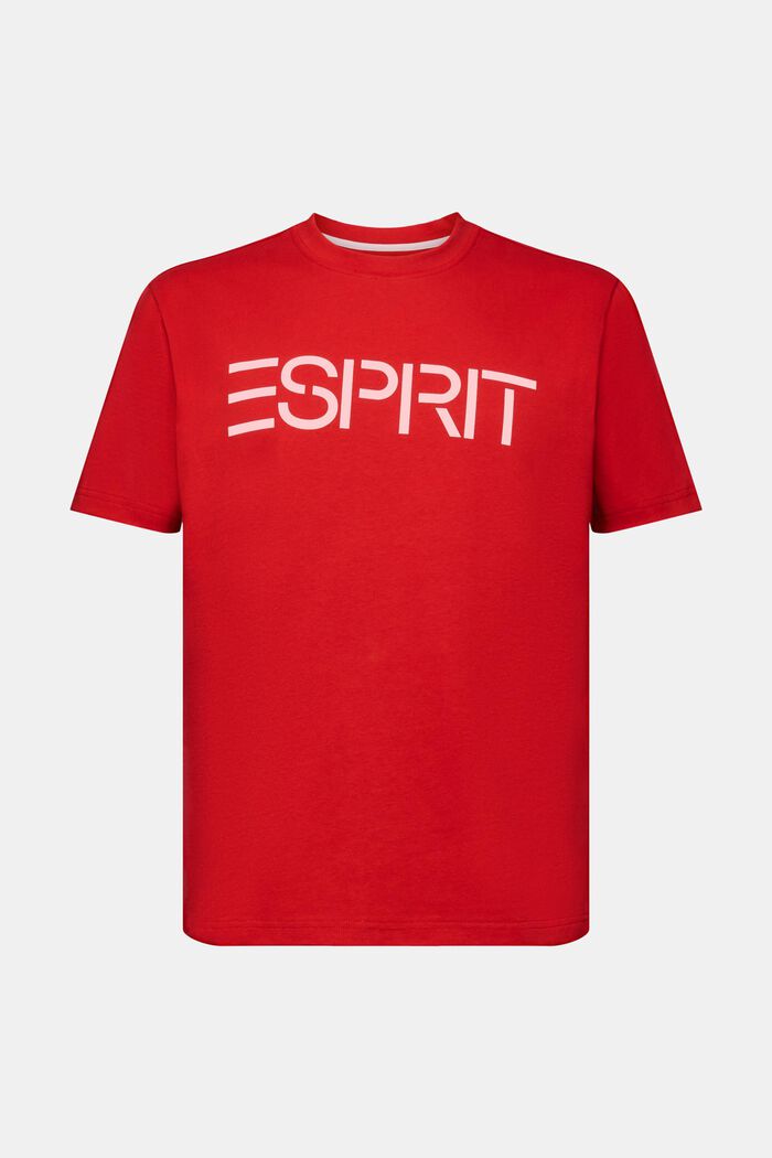 T-shirt en jersey de coton unisexe à logo, RED, detail image number 6