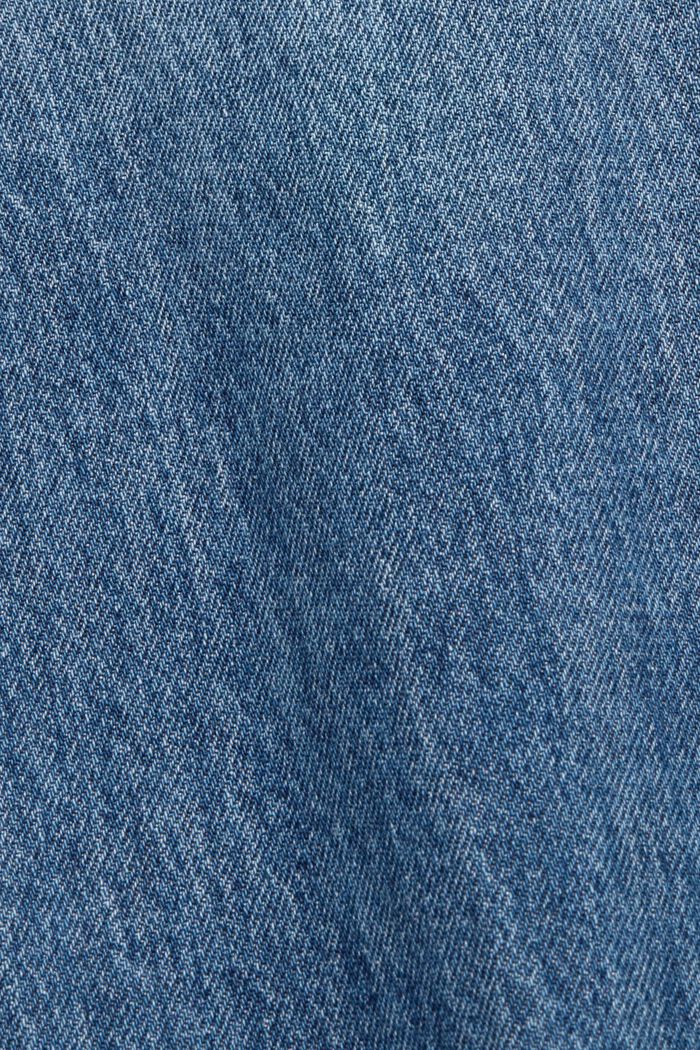 Jean taille haute à la coupe évasée, BLUE DARK WASHED, detail image number 6