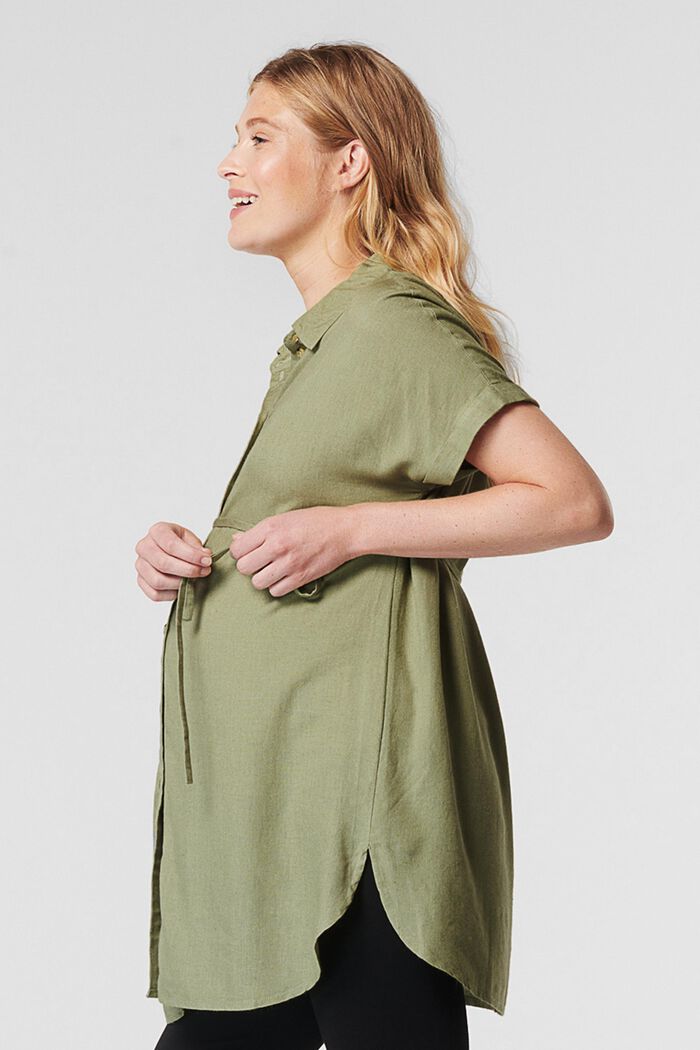 Blouses woven, REAL OLIVE, detail image number 0