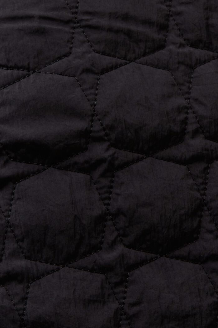 Longue veste matelassée, BLACK, detail image number 4