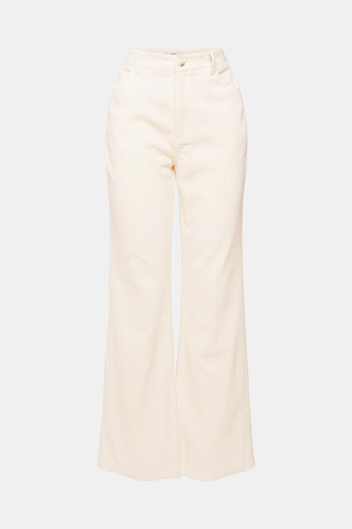Pantalon à jambes larges mix & match VELOURS CÔTELÉ, OFF WHITE, detail image number 8