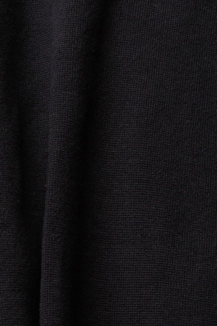 Cardigan zippé, BLACK, detail image number 4