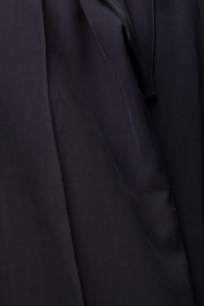 Pantalon paper bag à ceinture textile, LENZING™ ECOVERO™, BLACK, detail image number 4