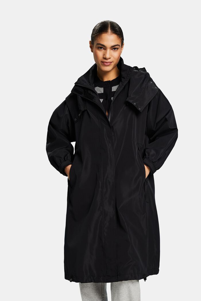 Manteau à capuche amovible, BLACK, detail image number 0