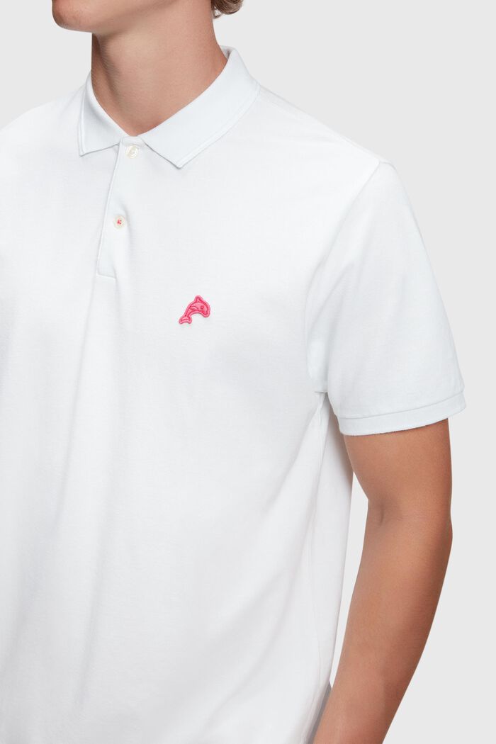 Polo classique Dolphin Tennis Club, WHITE, detail image number 2