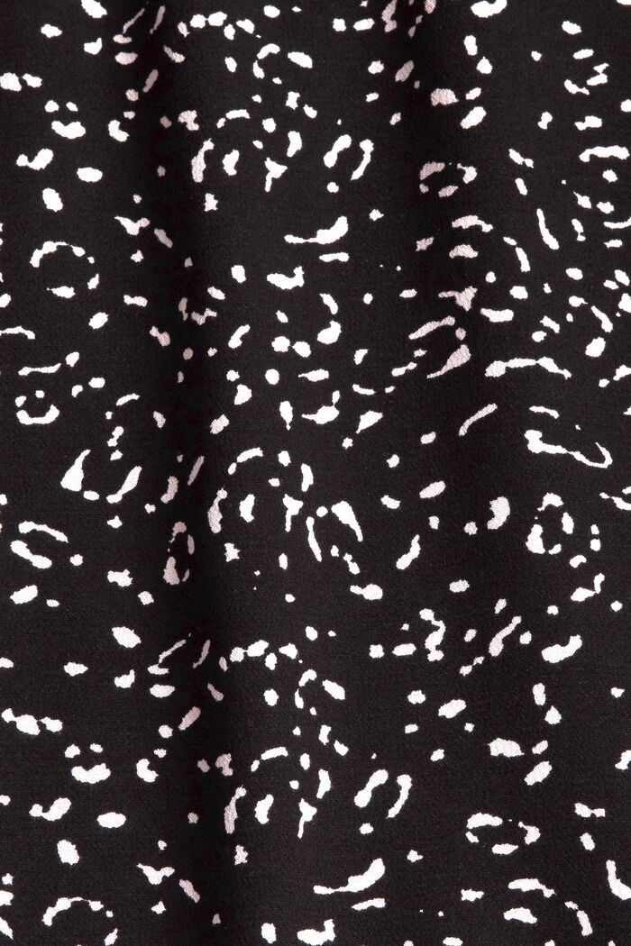 Robe imprimée en LENZING™ ECOVERO™, BLACK, detail image number 4