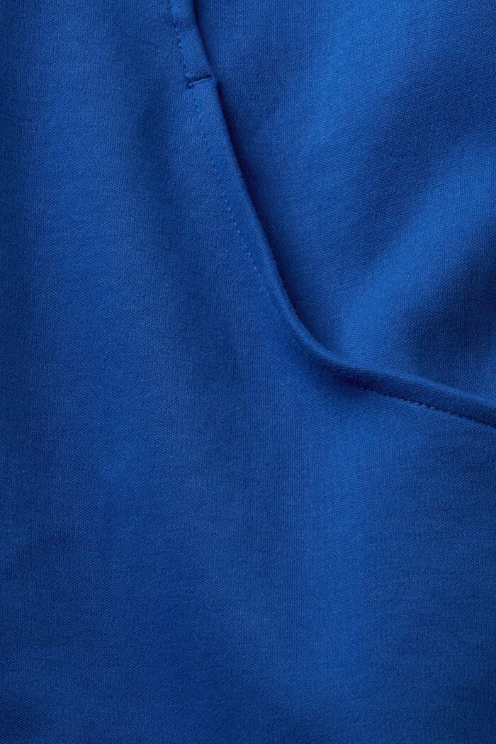 Sweat-shirt zippé, coton mélangé, BRIGHT BLUE, detail image number 4