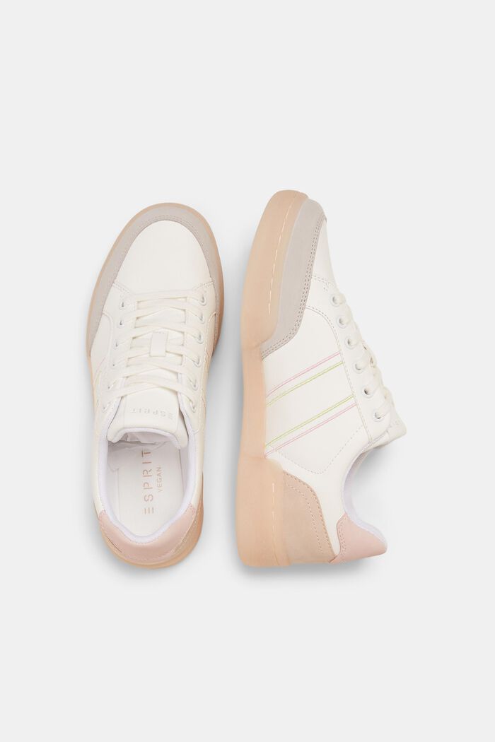 Sneakers en similicuir dotées d’une semelle colorée, OFF WHITE, detail image number 4
