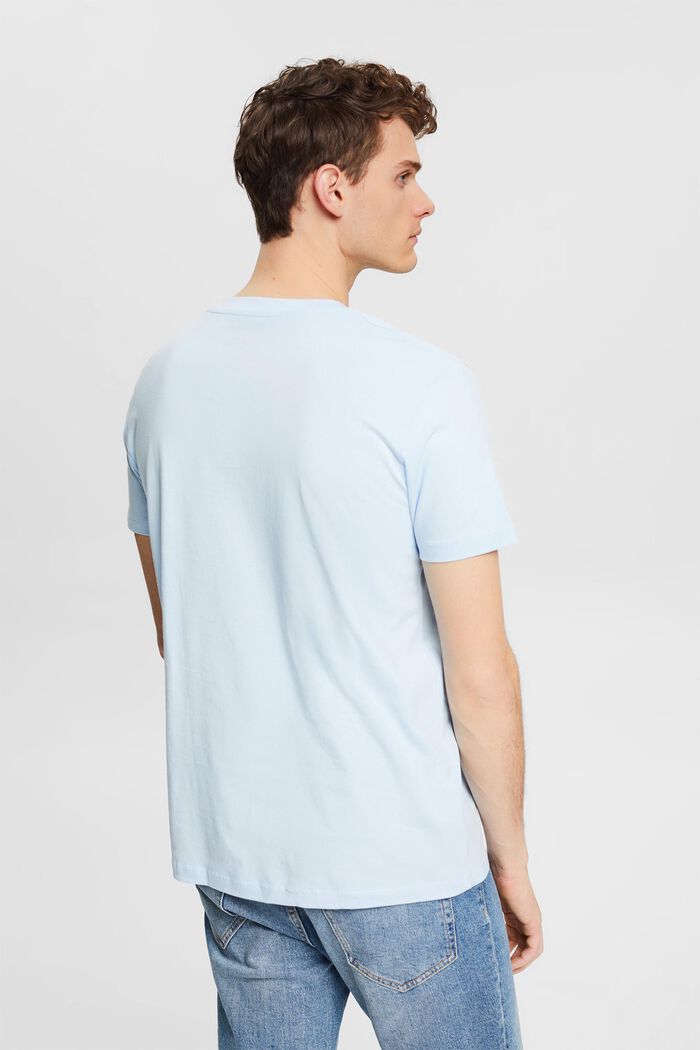 T-shirt en jersey à grand imprimé sur le devant, LIGHT BLUE, detail image number 3