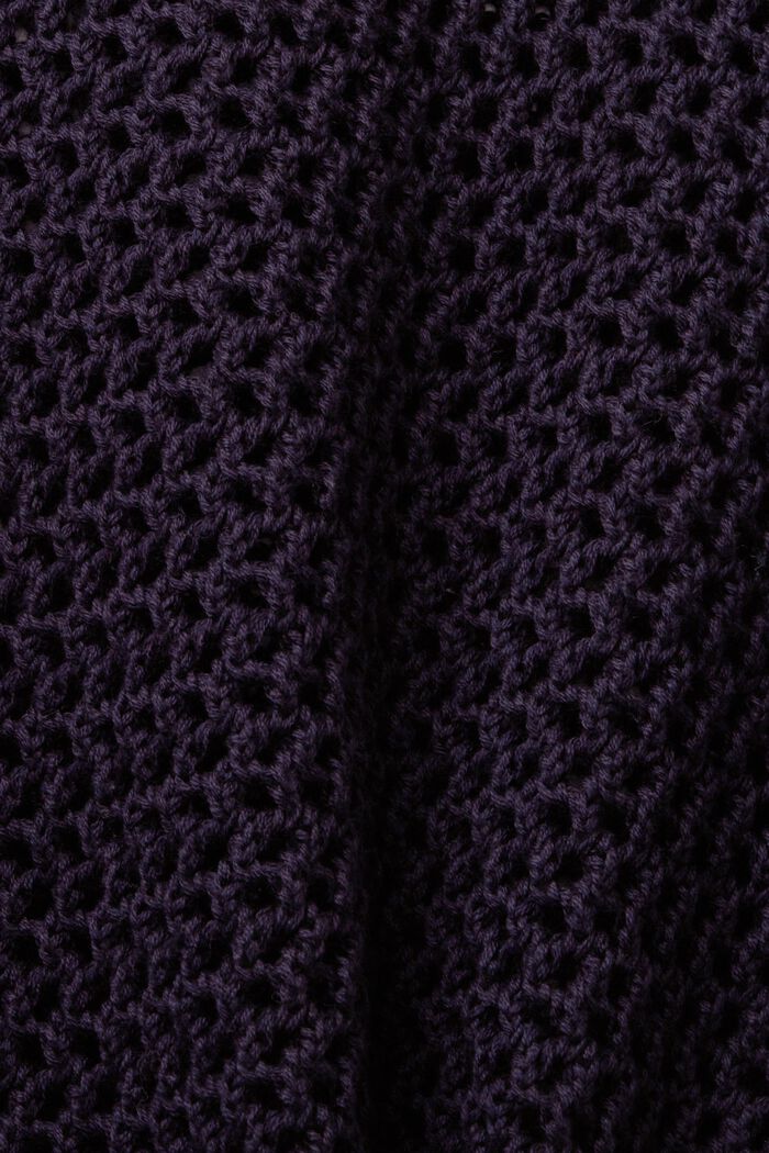 Haut en maille mesh de coton durable, NAVY, detail image number 5