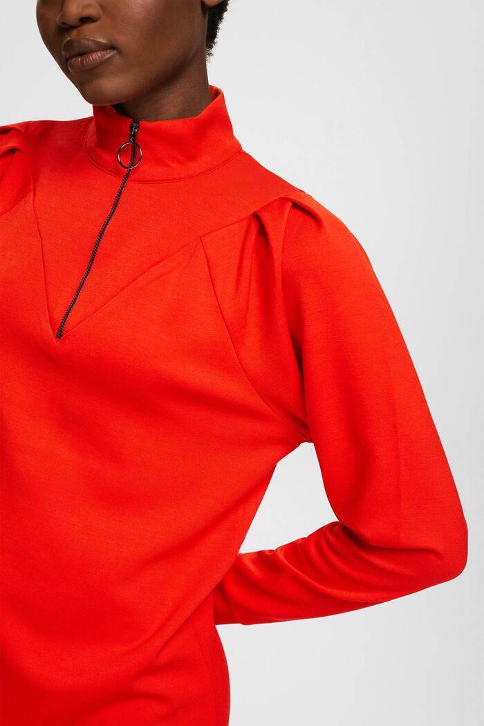 Robe sweat-shirt, RED, detail image number 2