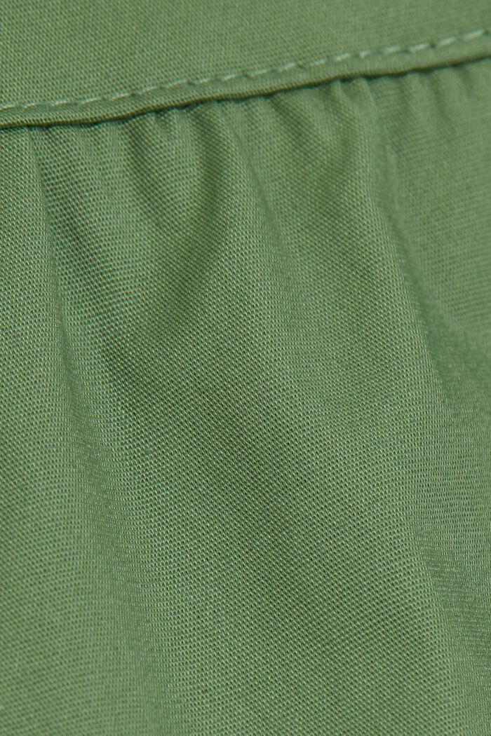 Robe longueur midi en popeline de coton biologique, LEAF GREEN, detail image number 4