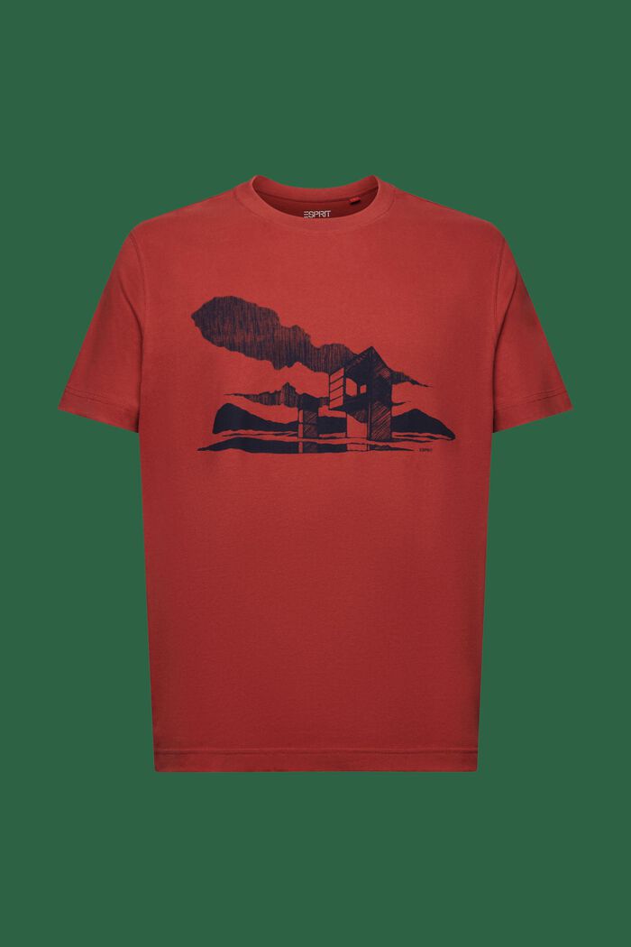 T-shirt à imprimé graphique, TERRACOTTA, detail image number 7