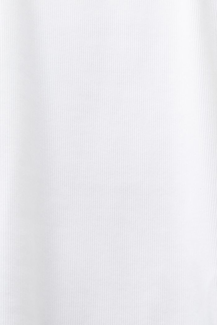 Débardeur à logo en jersey de coton, WHITE, detail image number 6
