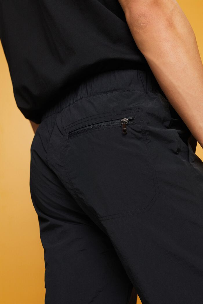 Pantalon cargo à jambes droites, BLACK, detail image number 4