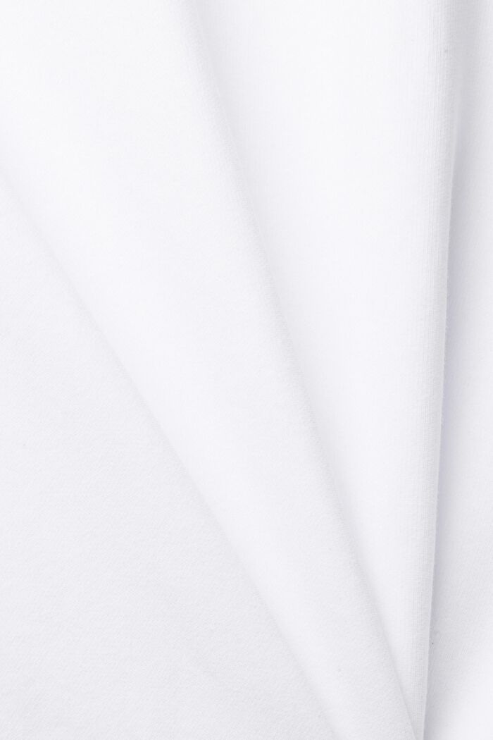 En matière recyclée : le sweat-shirt unicolore, WHITE, detail image number 5