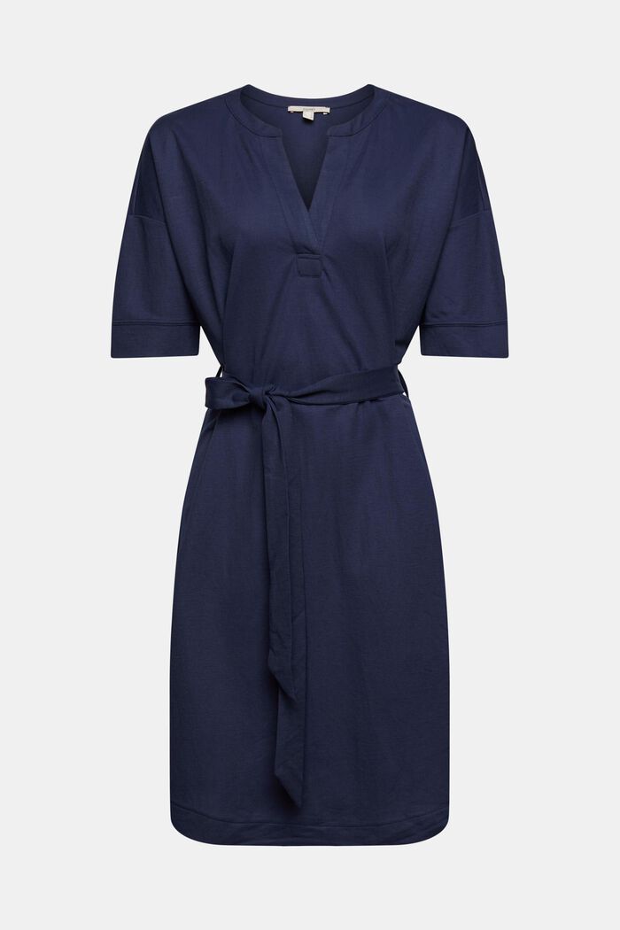 Robe en maille, NAVY, overview