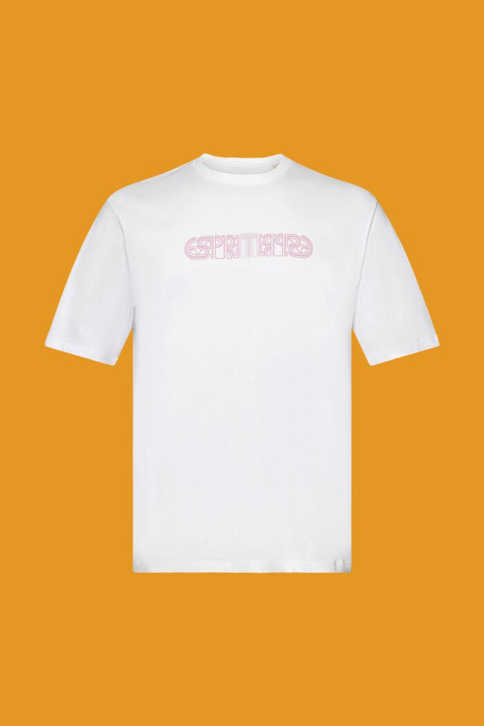 T-shirt de coupe Relaxed Fit à imprimé logo, WHITE, detail image number 6