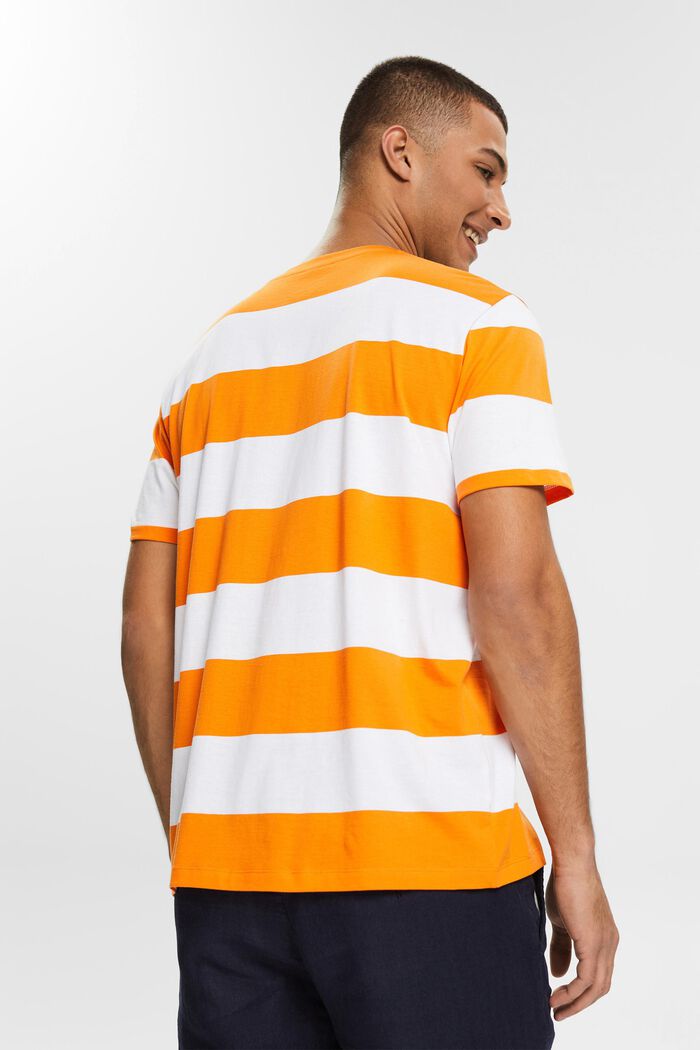 T-shirt en jersey animé de rayures et d´un imprimé, ORANGE, detail image number 3