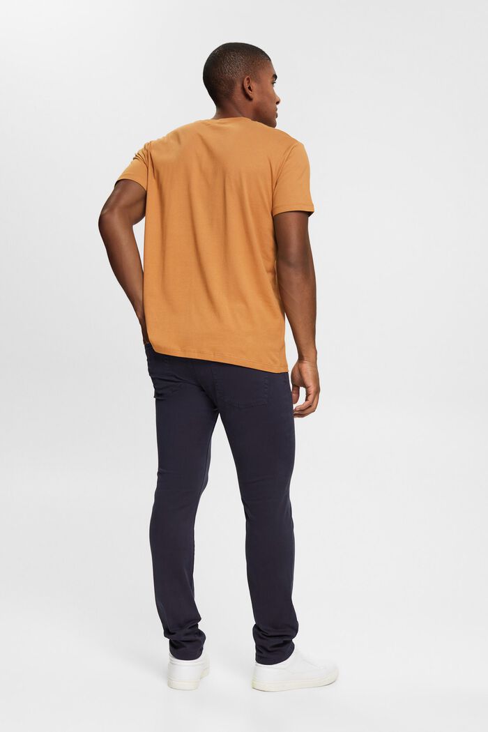 Pantalon de coupe Slim Fit, coton biologique, NAVY, detail image number 3