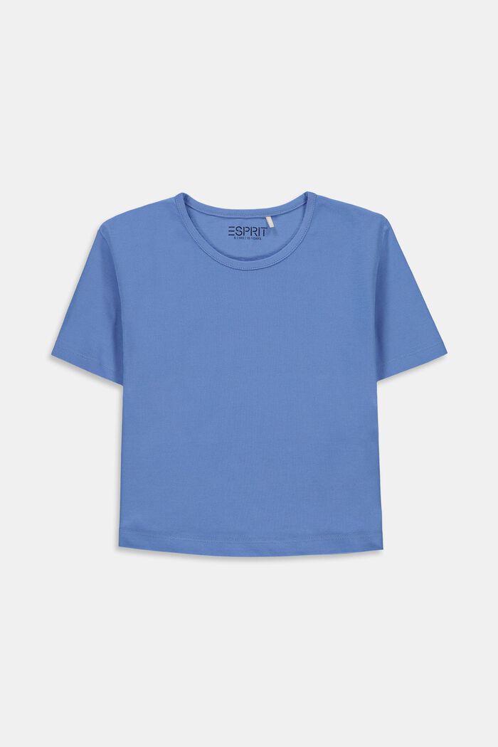 T-shirt court à imprimé au dos, LIGHT BLUE, detail image number 0