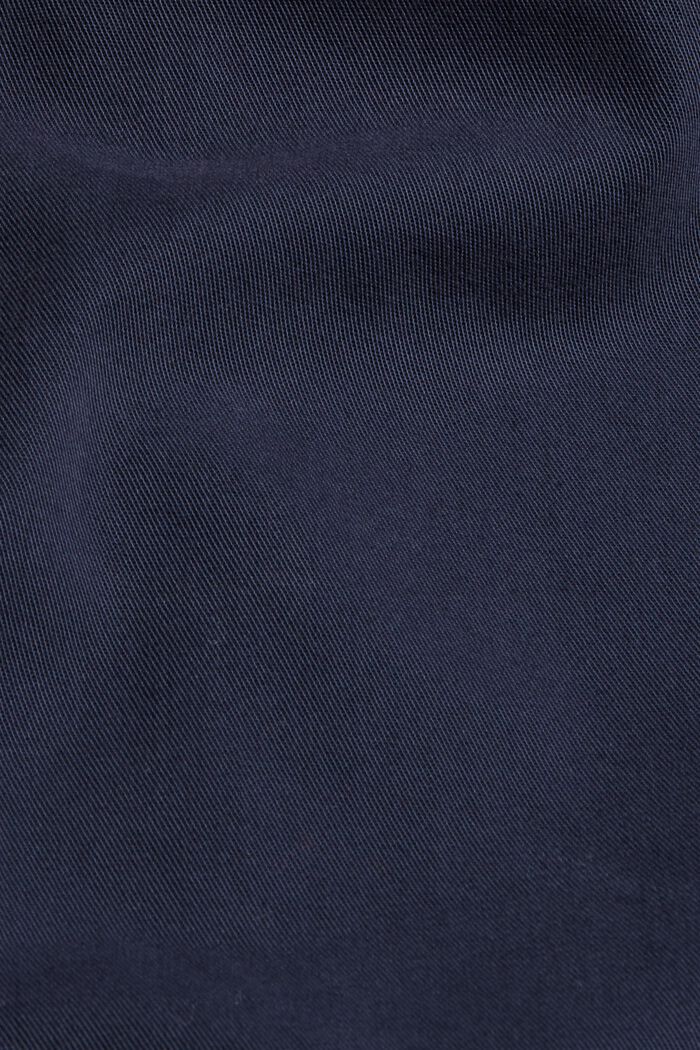 Robe-chemise en 100 % coton Pima, NAVY, detail image number 4