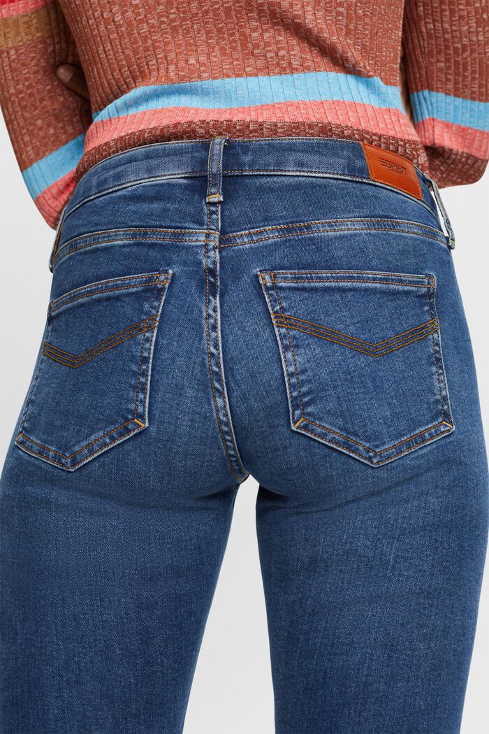Jean taille mi-haute premium de coupe Skinny Fit, BLUE MEDIUM WASHED, detail image number 4