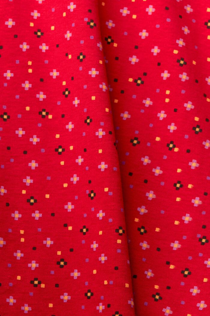 T-shirt à manches longues animé d’un motif, 100 % coton, DARK RED, detail image number 5