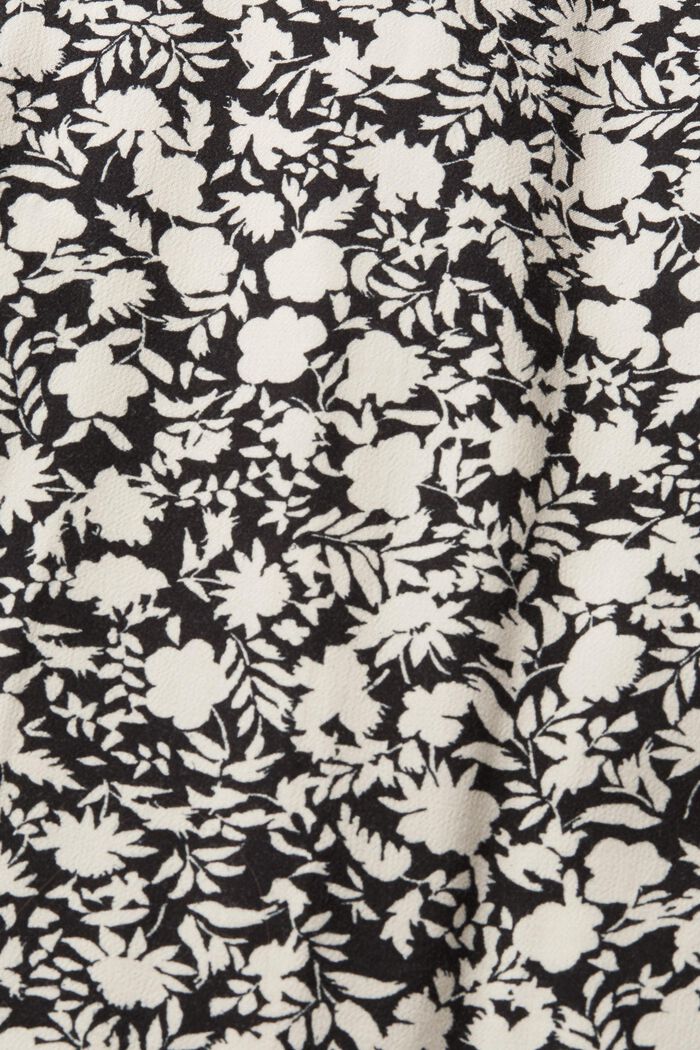 Robe longueur midi animée d´un motif, LENZING™ ECOVERO™, BLACK, detail image number 4