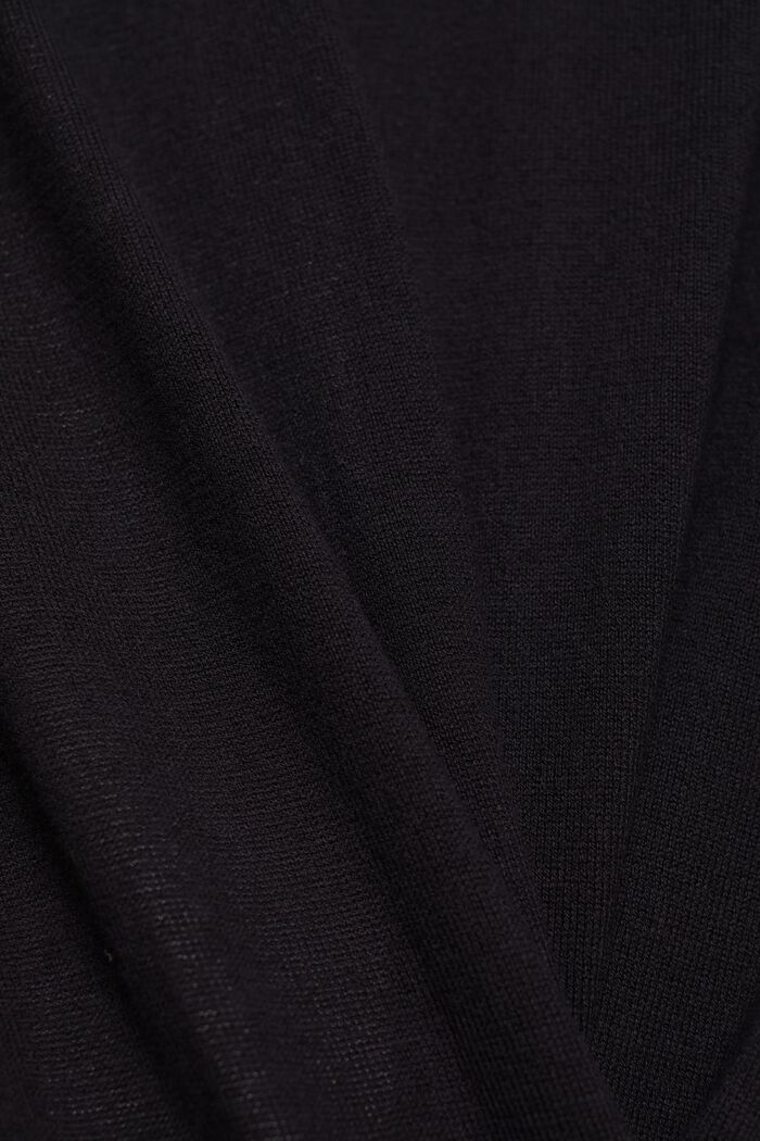 Cardigan ouvert en fine maille, BLACK, detail image number 4