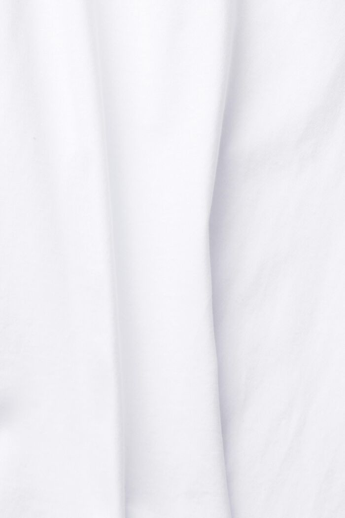 T-shirt basique, 100 % coton biologique, WHITE, detail image number 6