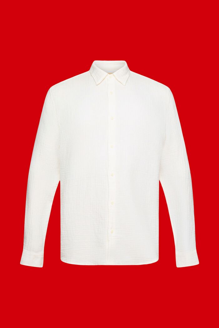 T-shirt en mousseline de coton durable, OFF WHITE, detail image number 7