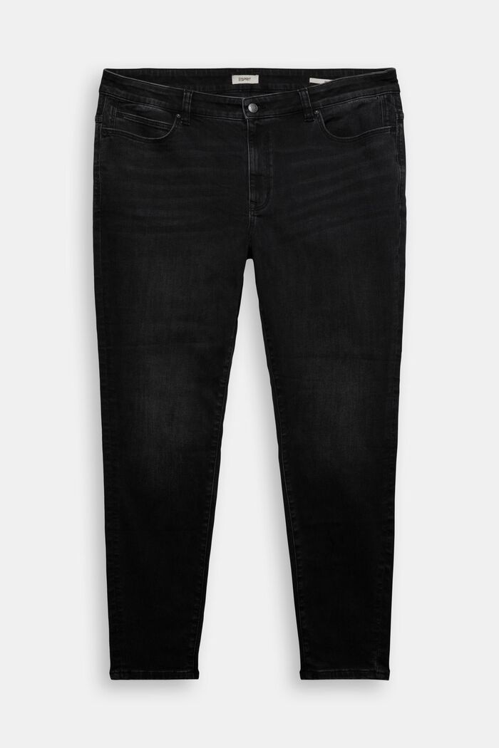 Jean stretch, BLACK MEDIUM WASHED, overview