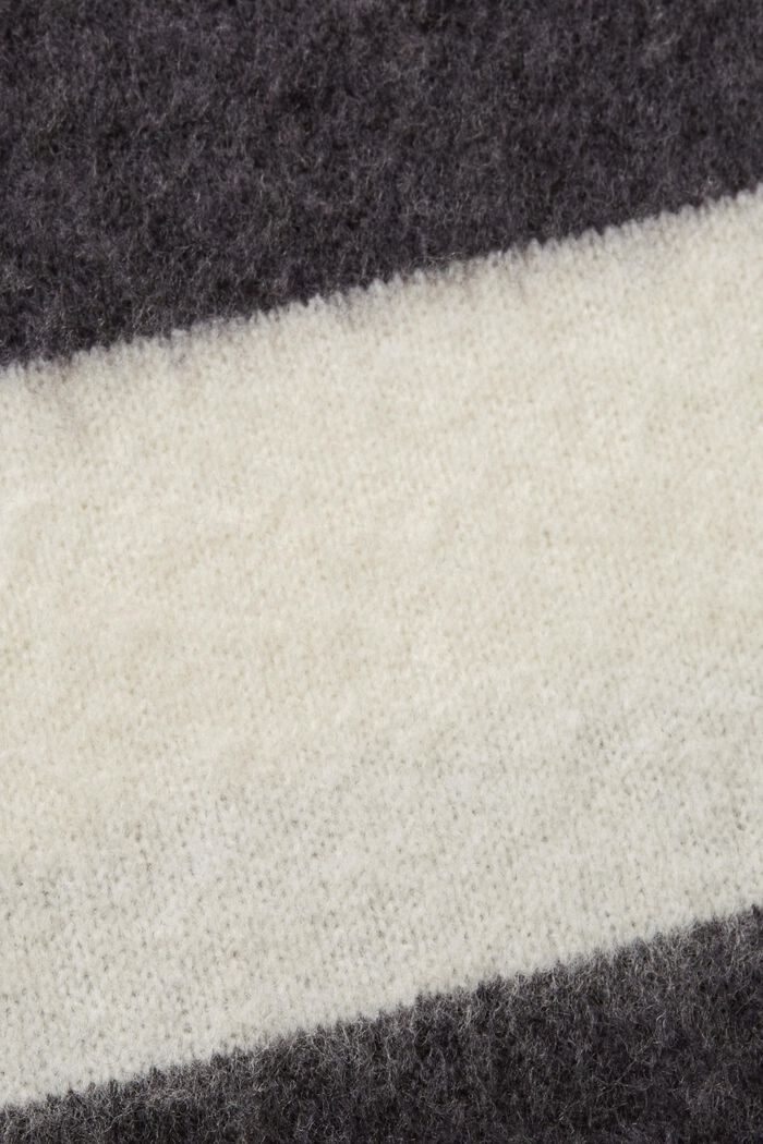Pull-over rayé en laine mélangée, OFF WHITE, detail image number 6