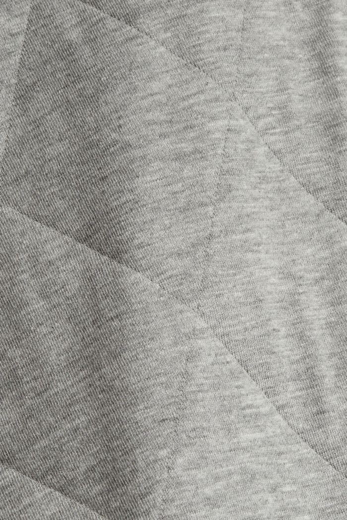 Veste matelassée et surpiquée à teneur en coton biologique, MEDIUM GREY, detail image number 4