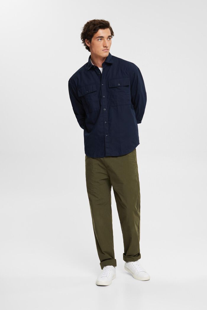 T-shirt oversize en coton durable, NAVY, detail image number 4