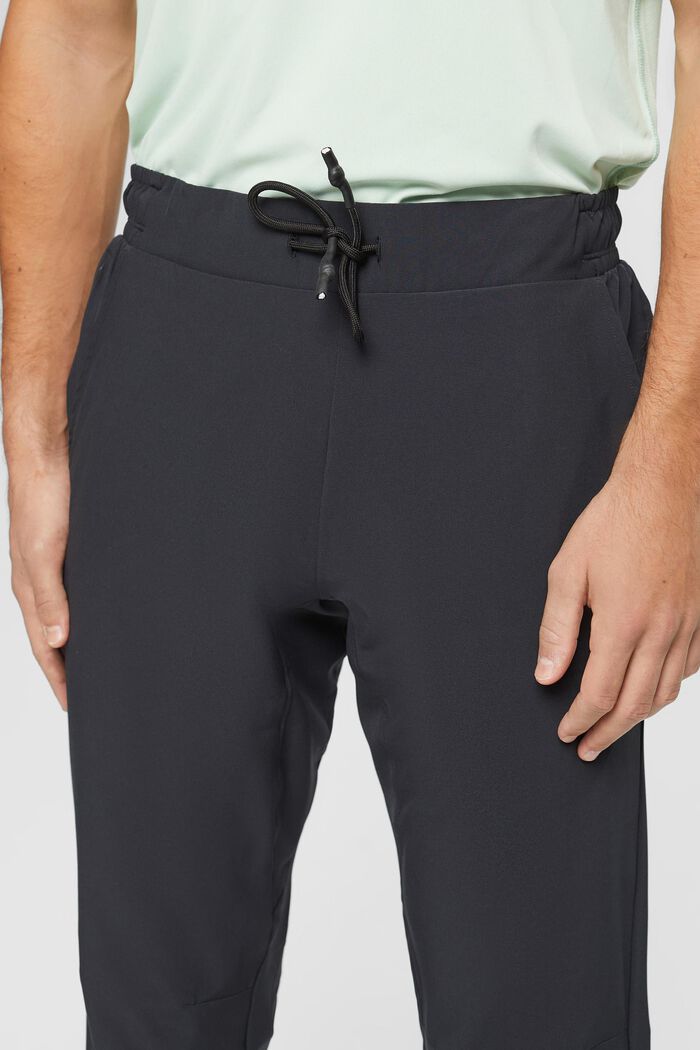 Pantalon de jogging léger, rayures réfléchissantes, BLACK, detail image number 2