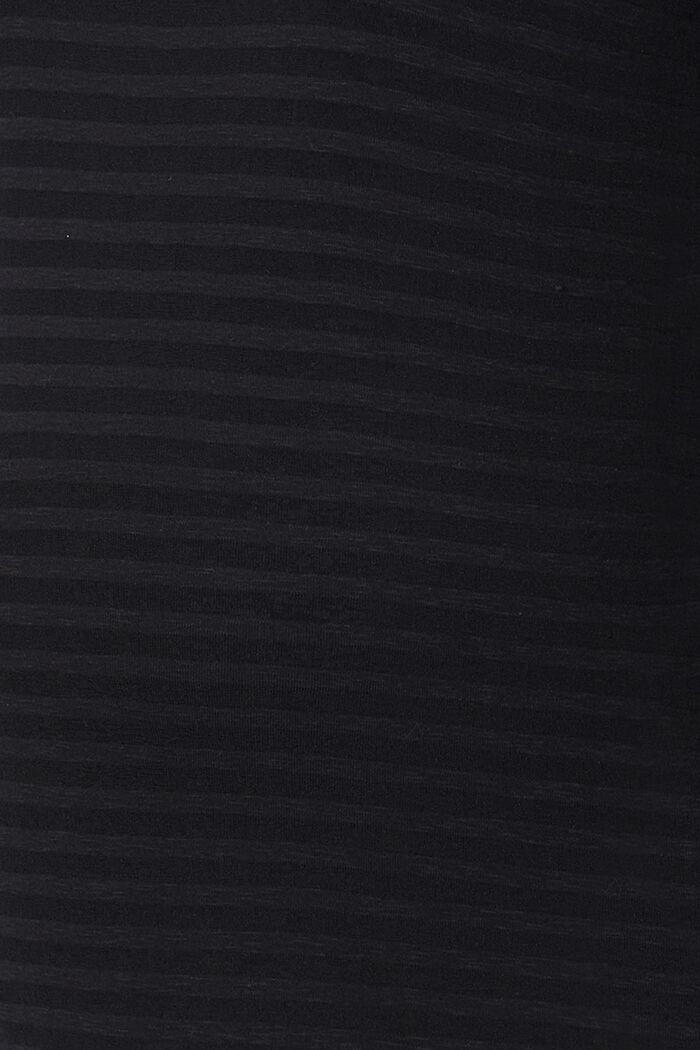 T-shirt à manches longues et effet dévoré doté de la fonction allaitement, BLACK, detail image number 4
