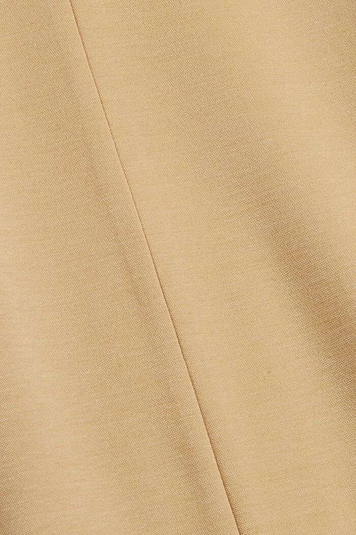 Pantalon jupe-culotte en jersey indéformable, CAMEL, detail image number 4
