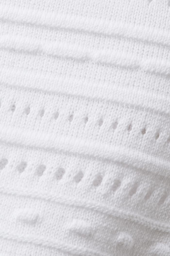 Pull-over à manches courtes, 100 % coton, WHITE, detail image number 5