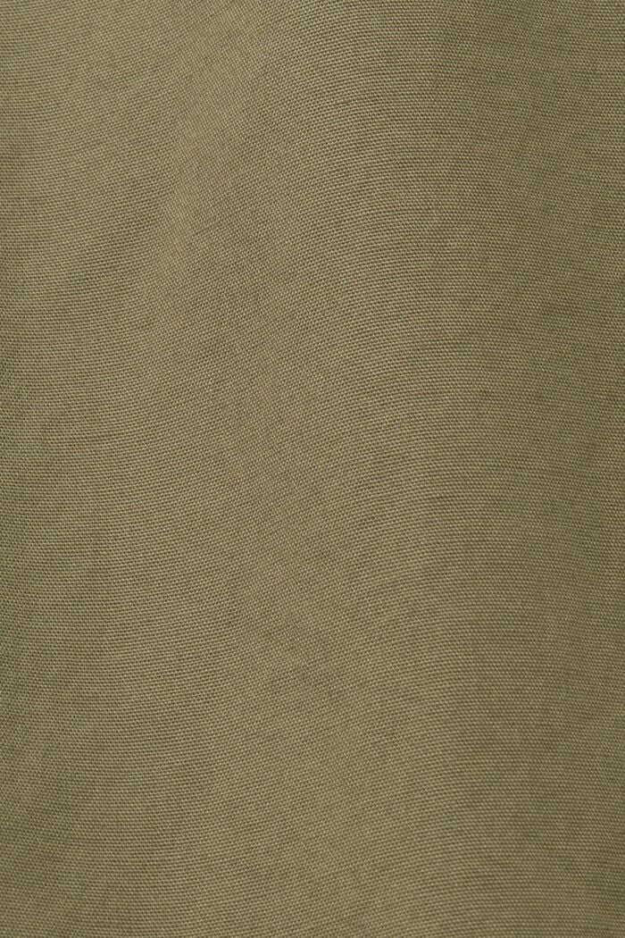 Chemise en coton à col montant, KHAKI GREEN, detail image number 4