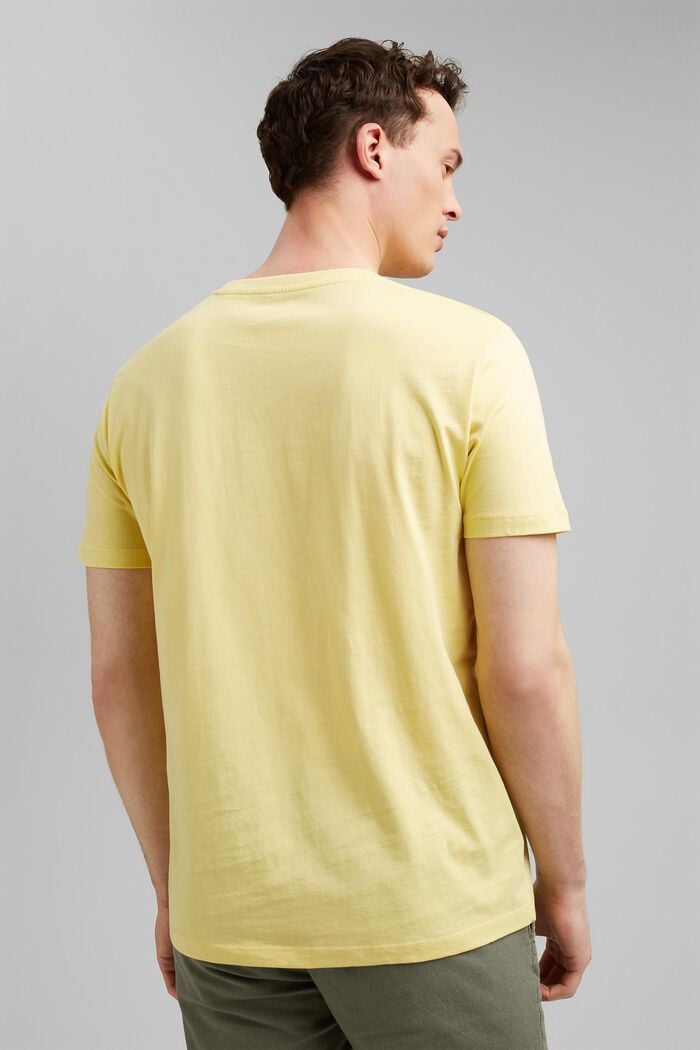 T-shirt en jersey doté d´un imprimé, 100 % coton bio, LIGHT YELLOW, detail image number 3