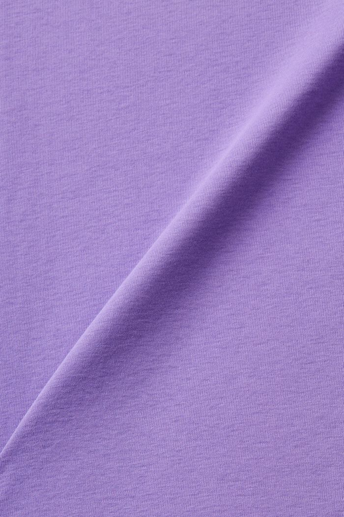 T-shirt en jersey orné d’un logo appliqué en strass, PURPLE, detail image number 4