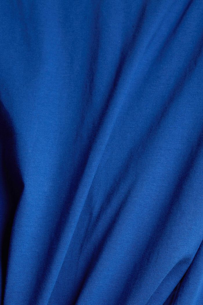 T-shirt en jersey animé d´un logo brodé, BRIGHT BLUE, detail image number 4